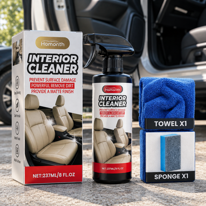 Car interior cleaning spray