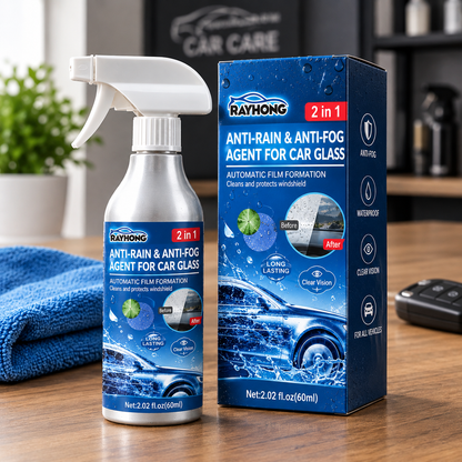 Anti-fog spray for car windows