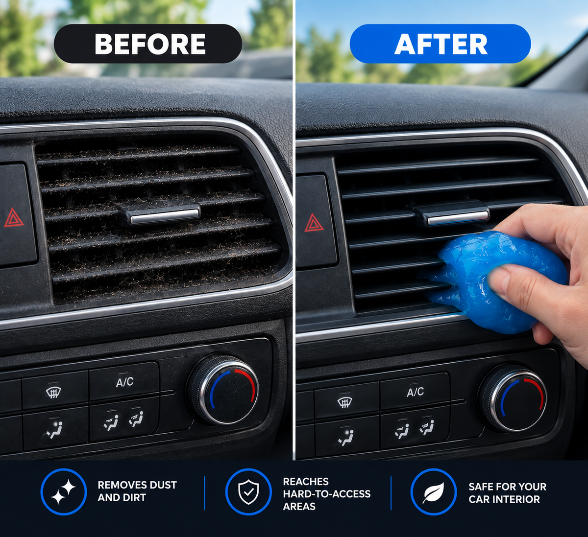 Car cleaning gel